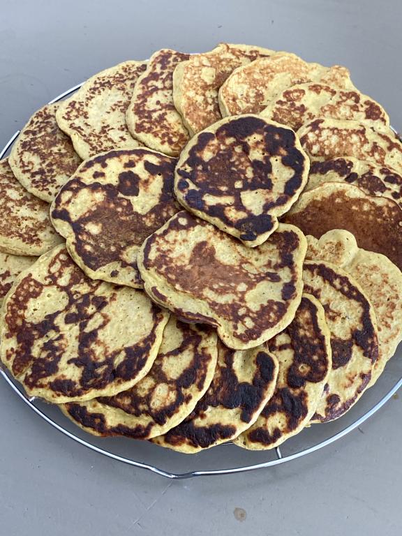 Recette Pancakes amandes banane - LowCarb (Calories basées sur pâte prête à cuire)